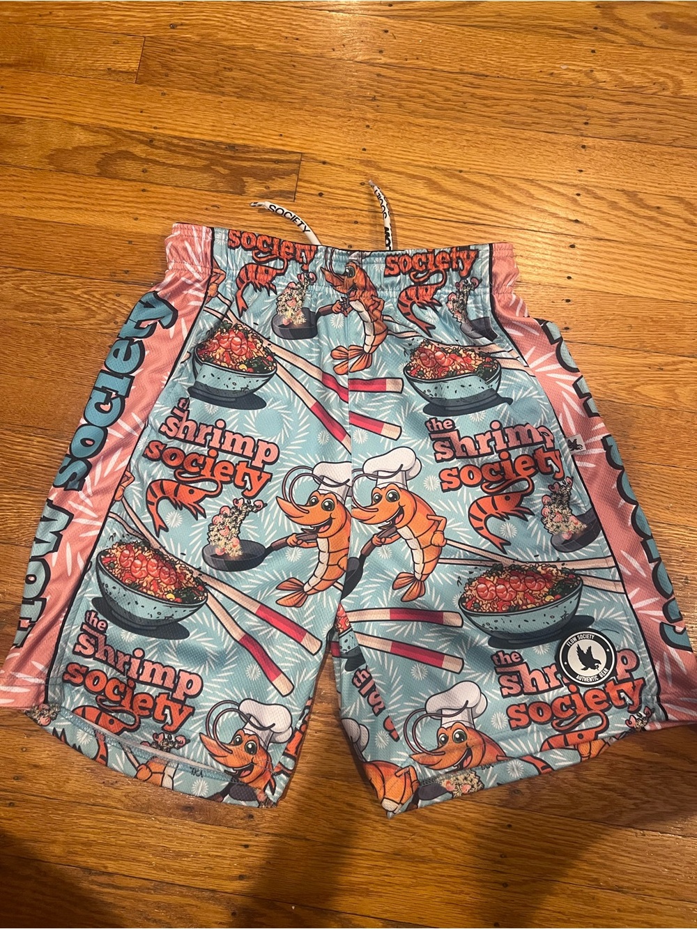 NWOT Flow Society Shrimp Society Shorts YXL